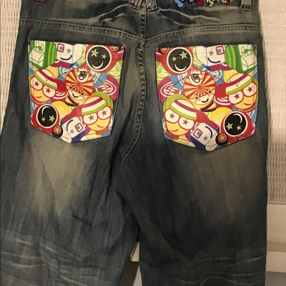 Miskeen Originals Retro Hypebeast Denim Shorts - Picture 3 of 14